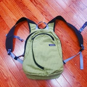 patagonia laptop backpack sleeve hiking green